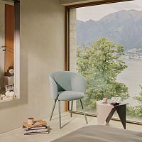Contemporary dining chair Mikadoindoorfabricleather