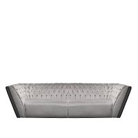 Chesterfield sofa BOWIEfabricleathergray