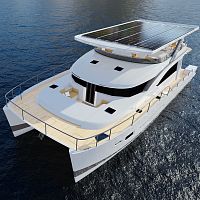 Catamaran motor yacht THE ELITE 70cruisingflybridgeelectric