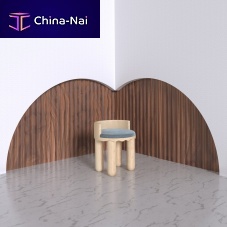 Contemporary dining chair NAMIindoorvelvetwalnut base