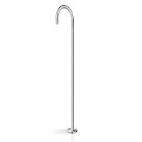 Stainless steel washbasin spout CAN050floor-mounted