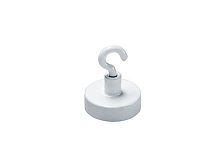 Flat pot holding magnet Typ DMAG / Typ 200 Feferritewith threaded insertwith hook