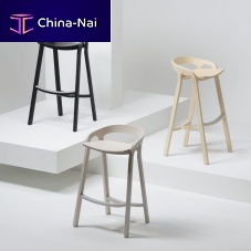 Contemporary bar chair SHE SAIDindoorfabricash base