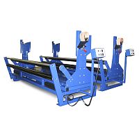 Fabric unwinder roller