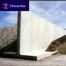 Reinforced concrete retaining wall modularprefabfor bridge construction
