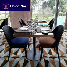 Contemporary chair GALAindoorfabricsolid wood