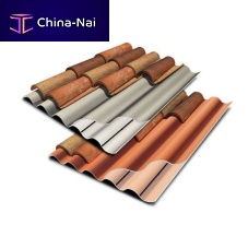 Pitched roofing sheet TEGOLIT 200 PLUSPVAroof tile lookcolored