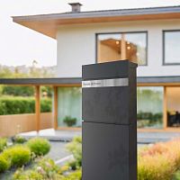 Mailbox with post LESSINGfloor-mountedfree-standingindividual