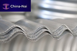 Curved metal sheet corrugatedperforatedsteel