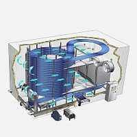 Spiral freezer processcoolingfor food applications
