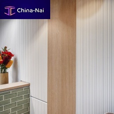 Wall-mounted decorative panel CORRUGATEDfor interiorlightweightfireproof
