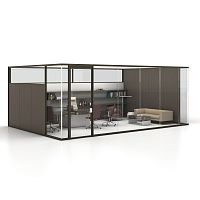 Removable partition ENCLOSEslidingmetalglass