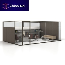 Removable partition ENCLOSEslidingmetalglass