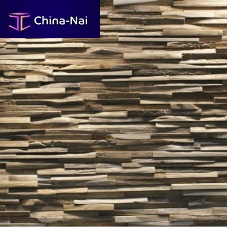 Teak wall-covering SKIN Stexturedsandblastedwood look