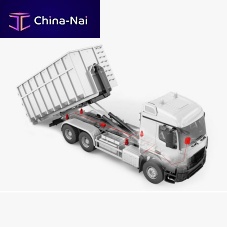 On-board weighing system for wastefor vehicles