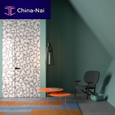 Flush door BOISinteriorwoodensecurity glass