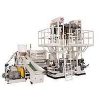 Blown film extrusion line HDN seriesfor thermoplasticsfor HDPEsingle layer