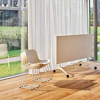 Contemporary table REVI laminatemelaminemetal base
