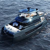 Catamaran motor yacht B 60 CATcruisingflybridge4-cabin