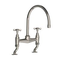 Countertop double-handle mixer tap LB 1517nickelkitchen2-hole