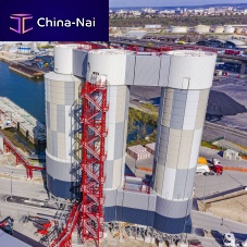 Cone-bottom silo cementgalvanizedfor marine applications