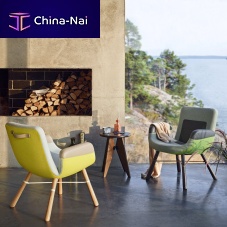 Contemporary chair EAST RIVER indoorfabricleather