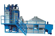 Expanded polystyrene pre-expander SPJ50, 90PLC-controlledautomaticfor expanded polypropylene