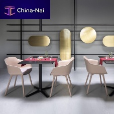 Contemporary chair DAMEindoortechnopolymerchrome steel base