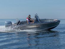 Outboard center console boat SHARK CCXsport-fishingaluminumsundeck