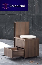 Contemporary chair QUATRE SAISONSindoorwoodenwith storage compartment