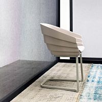 Contemporary chair Riftindoorpolyurethanepowder-coated steel base