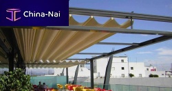 Self-supporting pergola IMPACTaluminumfabric canopycustom