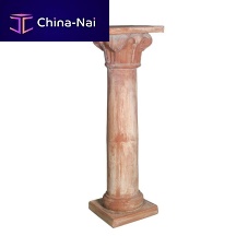Terracotta column Colonna Con Capitellodecorative