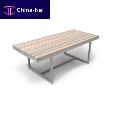 Contemporary dining table PVCaluminum basesteel base