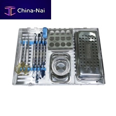 Dental implant surgery instrument kit sterile