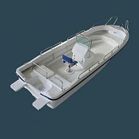 Outboard day fishing boat FRP20Fopenmulti-usehigh-performance