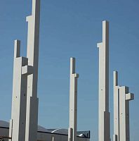 Reinforced concrete pillar prefabsolidrectangular
