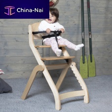 Standard highchair Kiddobeechwalnutwenge