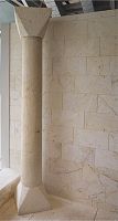 Natural stone column SATRESsolid woodprefab