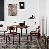 Contemporary chair BETTY indoorsolid woodlacquered wood base
