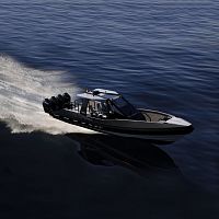 Outboard express cruiser 1200 BLACK BULLETfour-enginestepped hullopen