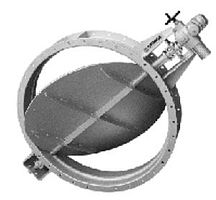 Butterfly valve ML with handwheelregulatingfor wastewater