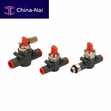 Manual valve V2V L, V3V L seriesshut-offfor compressed airin-line
