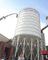 Bolted silo weldedcementfor powders
