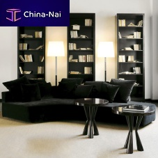 Corner sofa PIANOFORTEcontemporaryfabricblack