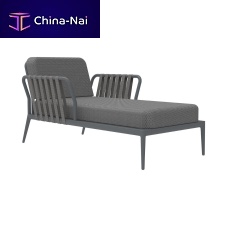 Contemporary chaise longue Divan Ribbonsfabricaluminumoutdoor