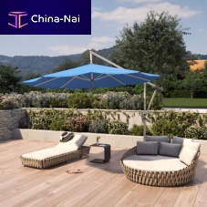 Square parasol DACAPO / MEZZOrectangularroundcantilever