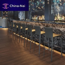 Contemporary bar chair NOBILE SOFTindoorleathersteel base