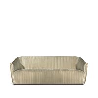 Traditional sofa MIAvelvetbeigebrass base