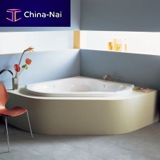 Corner bathtub CADENZAwhirlpoolacrylicwhite